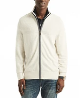 Nautica Men's Navtech Mock-Neck Full-Zip Sweater