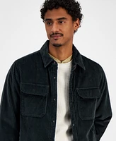 Sun + Stone Men's Saul Long Sleeve Snap-Front Corduroy Shirt Jacket, Created for Macy's