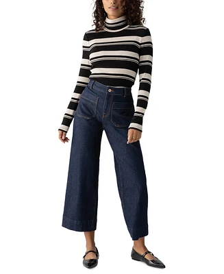 Sanctuary Women's Essential Striped Turtleneck