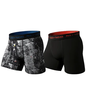 Pair of Thieves Men's SuperFit Breathable Mesh Boxer Brief 2 Pack