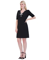 Eliza J Women's Embellished A-Line Dress