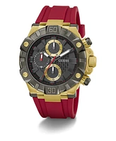 Guess Men's Multi-Function Silicone Watch 46mm