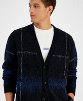 Hugo Boss Men's Soena Plaid Cardigan