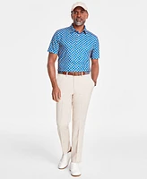 Club Room Men's Banana Leaf Tech Polo Shirt, Created for Macy's