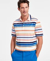 Club Room Men's Stripe Tech Polo Shirt, Exclusively at Macy's