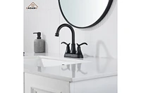 Casainc 4 Inch 2-Handle Centerset Bathroom Sink Faucet