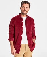 Club Room Men's Regular-Fit Stretch Corduroy Shirt, Created for Macy's