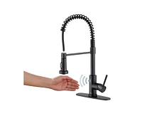 Casainc 1.8 Gpm Pull Down Touchless Sensor Single Handle Kitchen Faucet with Accessories