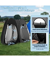 Costway Outdoor 7.5FT Portable Pop Up Shower Privacy Tent Dressing Changing Room Camping