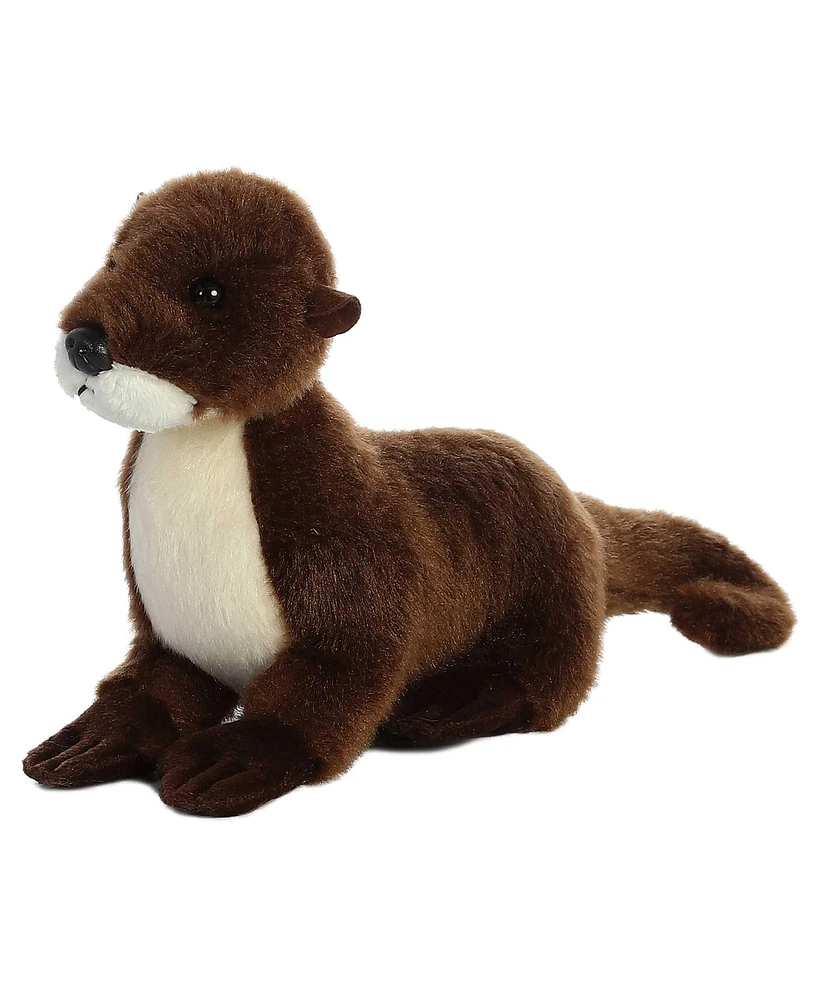 Aurora Small Sliddy Mini Flopsie Adorable Plush Toy Brown 8"