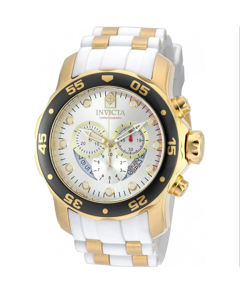 Invicta Men's Pro Diver Quartz Chronograph Silver Dial Watch