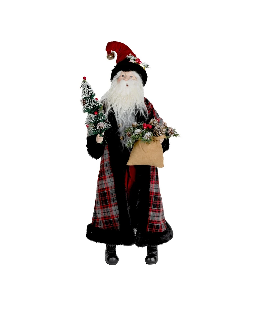 Slickblue Santa with Tree Decoration – Festive Holiday Accent for Home and Garden