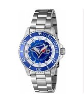 Invicta Men's 43482 Mlb Toronto Blue Jays Quartz Multifunction Red, Silver, White, Blue Dial Watch