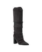 Marc Fisher Women's Fadora High Shaft Block Heel Knee Dress Boots