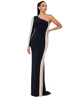 Xscape Women's Embellished One-Shoulder Gown