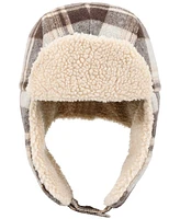 Levi's Men's Fleece-Lined Plaid Flannel Trapper Hat