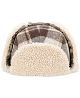 Levi's Men's Fleece-Lined Plaid Flannel Trapper Hat