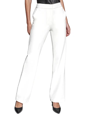 Karl Lagerfeld Paris Women's Rhinestone-Trim Pants