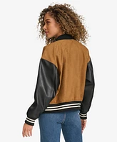 Levi's Women's Mixed Media Varsity Bomber Jacket