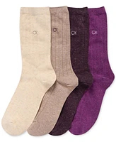 Calvin Klein Women's 4-Pk. Sparkle Holiday Crew Socks