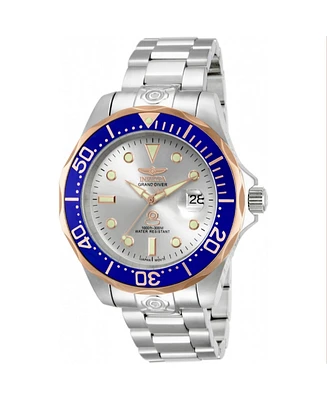 Invicta Men's Pro Diver Automatic 3 Hand Silver Dial Watch