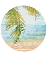 Safavieh Barbados Indoor/Outdoor BAR560A 8'x8' Round Area Rug