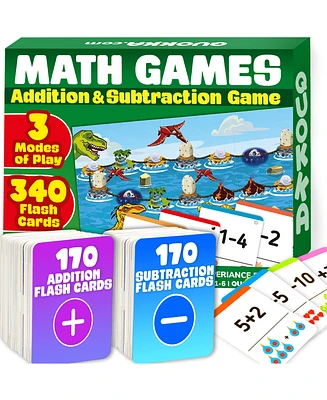 Quokka 340 Flashcards Subtraction and Addition Math Game for Kindergarten