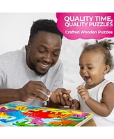 Quokka 4SET 24 Pcs Wooden Puzzles for Kids Ages 4-6 - Mermaids Princess
