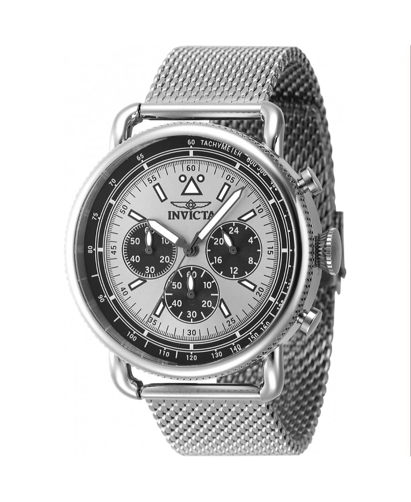 Invicta Men's Speedway Quartz Chronograph Silver Dial Watch