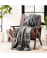 Chanasya Premium Wolf Faux Fur Throw Blanket - Soft