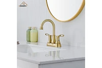 Casainc 4 Inch 2-Handle Centerset Bathroom Sink Faucet