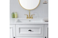 Casainc 4 Inch 2-Handle Centerset Bathroom Sink Faucet