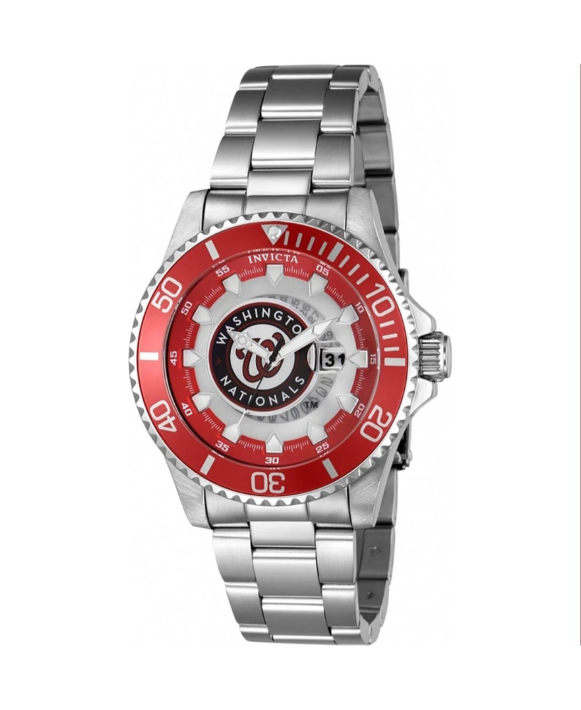 Invicta Men's 43483 Mlb Washington Nationals Quartz Multifunction Red Dial Watch