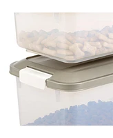 Iris 3-Piece Airtight Food Storage Container Combo with Scoop for Pet, Dog, Cat and Bird Food