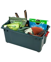 Iris Usa 4Pack 82qt/20gal WeatherPro Storage Utility Tote Container Box, Green