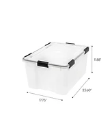 Iris Usa 63 Qt Storage Box with Gasket Seal Lid, 2 Pack - Bpa-Free, Made in Usa