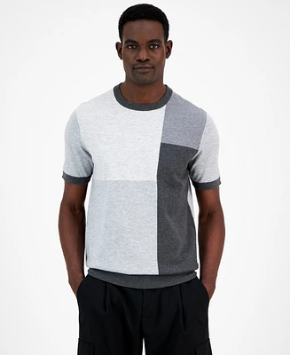 Alfani Men's Colorblock Sweater T-Shirt, Created for Macy's