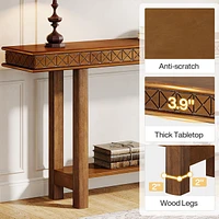 Tribesigns 70.9-Inch Extra Long Console Table, Wood Sofa Table Behind Couch Narrow Long, 2