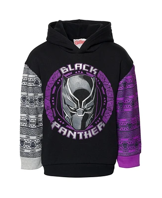 Marvel Boys Avengers Black Panther Fleece Hoodie to