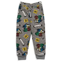 Harry Potter Gryffindor Slytherin Hufflepuff Ravenclaw Fleece 2 Pack Jogger Pants Toddler to Big Kid