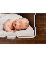 Iris Usa 4" x 6" Photo Storage Box with 12 cases, Handle, Craft Organizers and Storage Cases for Pictures, Cards, Clear