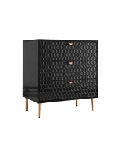 Boyel Living 32"Tall 3-Drawer Storage Cabinet Dresser Chest