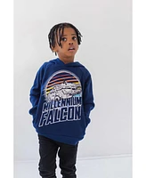 Starwars Boys Star Wars The Mandalorian Darth Vader X-Wing Millennium Falcon Fleece Pullover Hoodie to