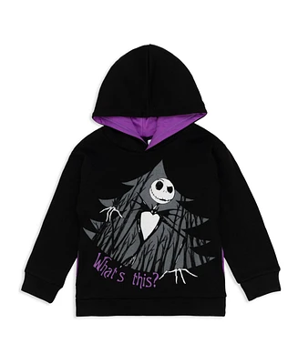 Disney Toddler Boys Nightmare Before Christmas Oogie Boogie Jack Skellington Fleece Pullover Hoodie to