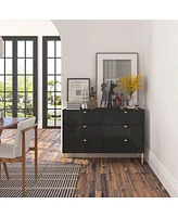 Boyel Living 47.8"W 6-Drawer Storage Cabinet Dresser & Chest