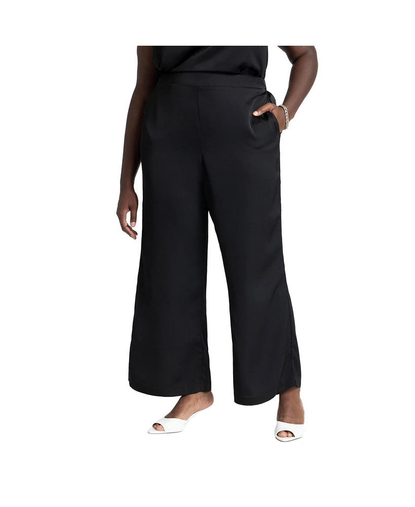 Eloquii Women's Flare Leg Pull On Pant