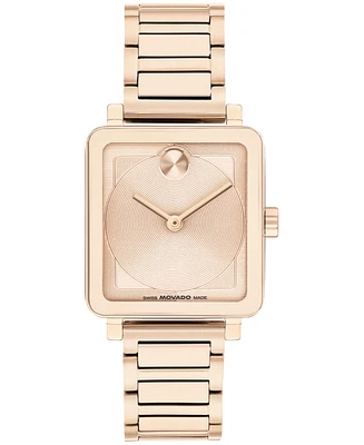 Movado Women's Bold Evolution 2.0 Swiss Quartz Ionic Plated Rose Gold Steel Watch 26mm - Rose