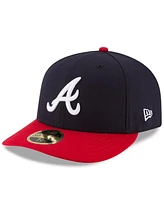 New Era Men's Navy/Red Atlanta Braves National Baseball Hall of Fame Low Profile 59FIFTY Fitted Hat