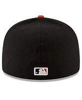 New Era Men's White/Orange Baltimore Orioles National Baseball Hall of Fame 59FIFTY Fitted Hat