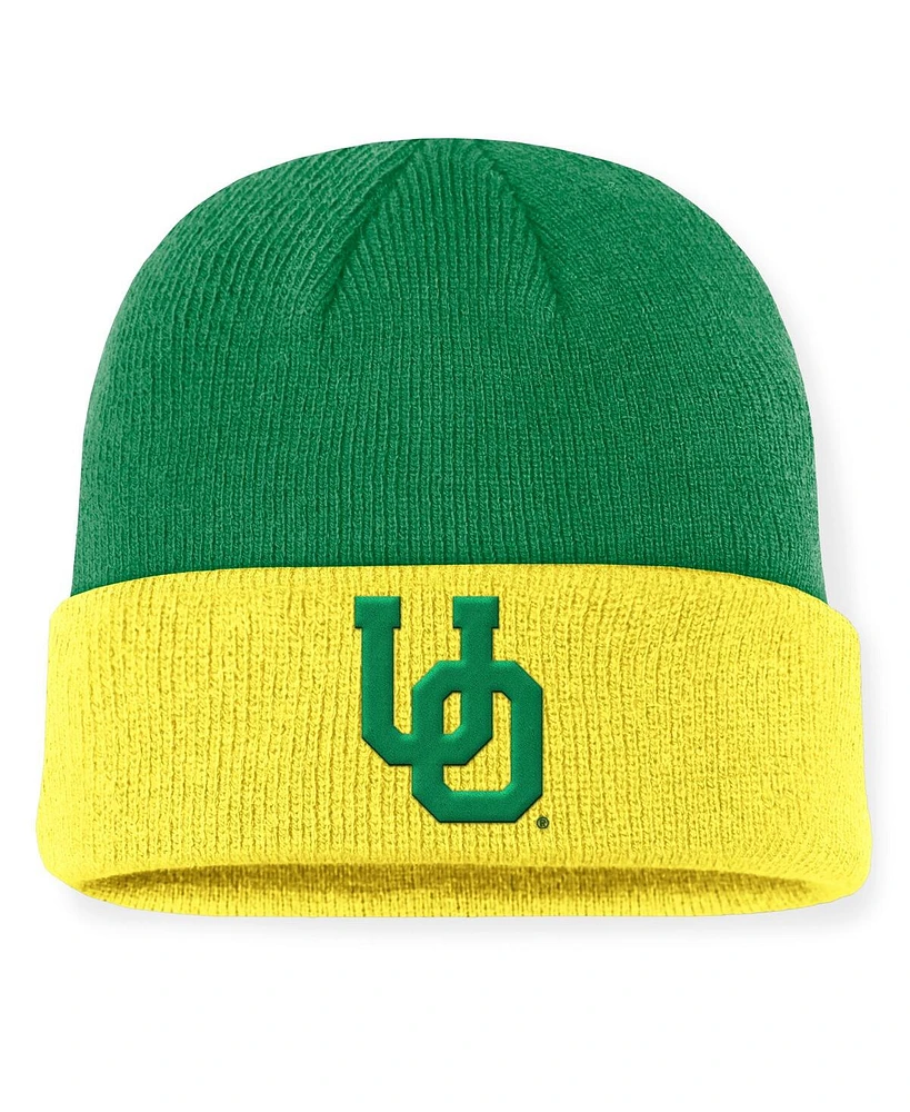 Nike Men's Green/Yellow Oregon Ducks Legacy Terra Cuffed Knit Hat